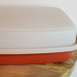 TUPPERWARE LARGE SEASON SERVE MARINADE CONTAINER Meat Vegetables + 1294  1295 Red