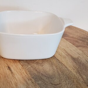 Corning Ware Winter Frost Plain White Casserole Seperates