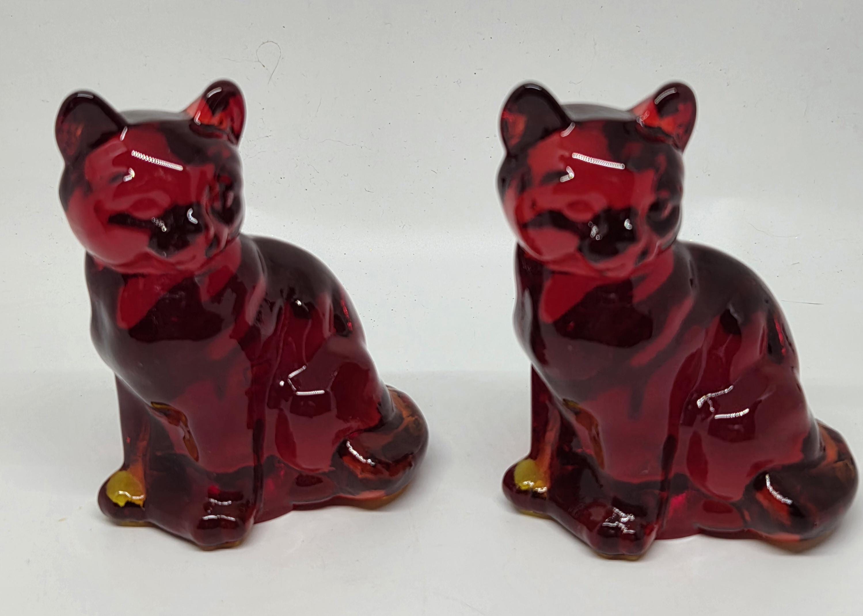 Red Fenton Glass - Etsy