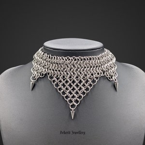 Chainmail medieval stainless steel choker