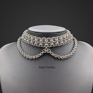 Chainmail medieval stainless steel choker