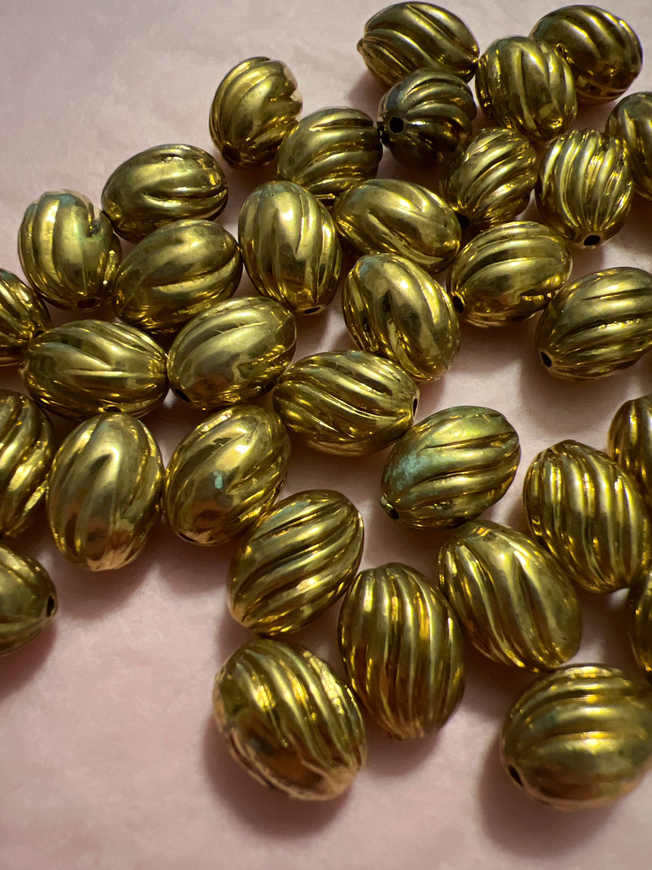 20 Vintage Aurora Smoke Topaco Round Faceted Beads 10 mm Germany