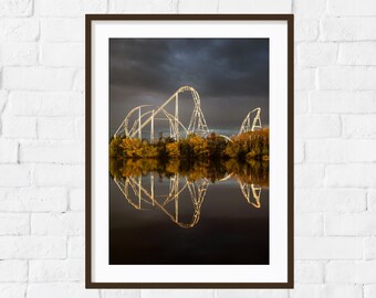 Hyperia at Thorpe Park rollercoaster print