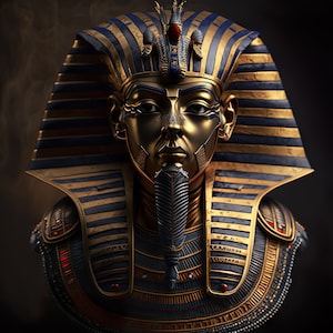 Tutankhamun King Tut Art 4k+