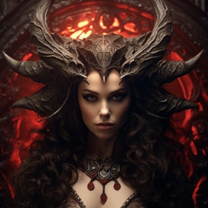 Lilith Goddess Of The Night Digital Art - V2
