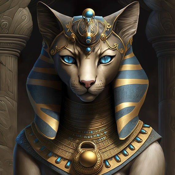 エジプトの女神バステトアート 4k+ - Etsy 日本