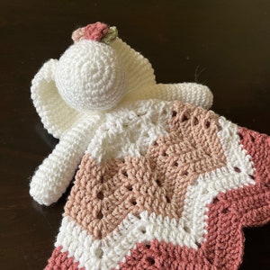 Bailee the Bunny Lovey Crochet Pattern PDF Instant Digital Download Easter Crochet Lovey Pattern for Babies