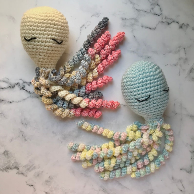 Preemie Octopus Crochet Pattern PDF Instant Digital Download Baby NICU Amigurumi Crochet Octopus image 4