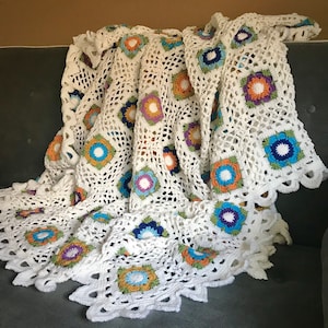 My Secret Garden Afghan Crochet Pattern PDF Instant Digital Download Crochet Blanket