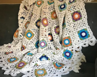 My Secret Garden Afghan Crochet Pattern PDF Instant Digital Download Crochet Blanket