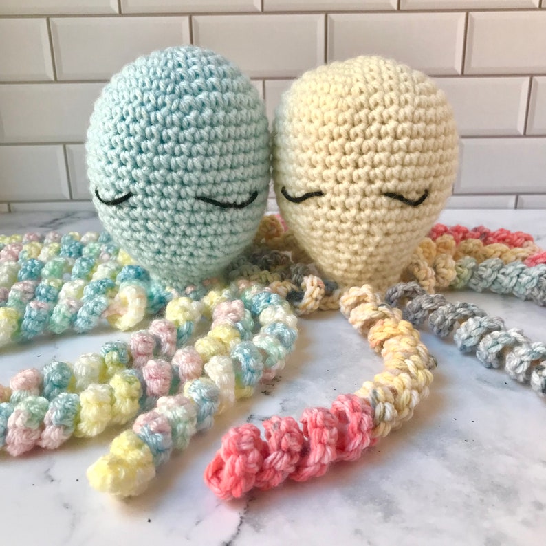 Preemie Octopus Crochet Pattern PDF Instant Digital Download Baby NICU Amigurumi Crochet Octopus image 2