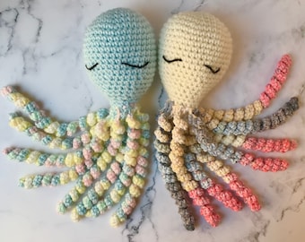 Patrón de pulpo de ganchillo para bebés prematuros: Amigurumi para bebés en la UCIN (Descarga digital en PDF)