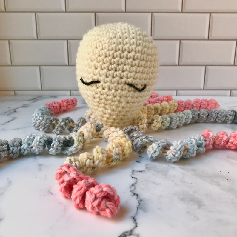 Preemie Octopus Crochet Pattern PDF Instant Digital Download Baby NICU Amigurumi Crochet Octopus image 5