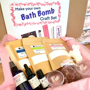 DIY Bath Bomb Making Kit - 100% Natural - Made in the UK - Vegan Friendly - Aromatherapy Bath Bomb DIY Set - Party Craft Set - Age 8yrs+