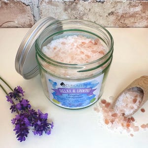 Relax & Unwind Magnesium Bath Soak – Norfolk Lavender, Vegan, Eco-Friendly - Pure Azure Aromatherapy Epsom, Essential oils Sleep