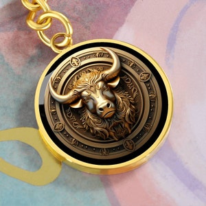 Brelok 3D Znak Zodiaku BYK z Grawerem: Wyjątkowy prezent dla fanów astrologii