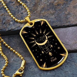 Tarot hanger, de dwaas, gezondheid, levensvreugde, nieuw begin, gratis gravure