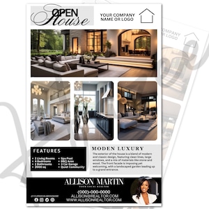 Free Printable Black White Real Estate Flyer