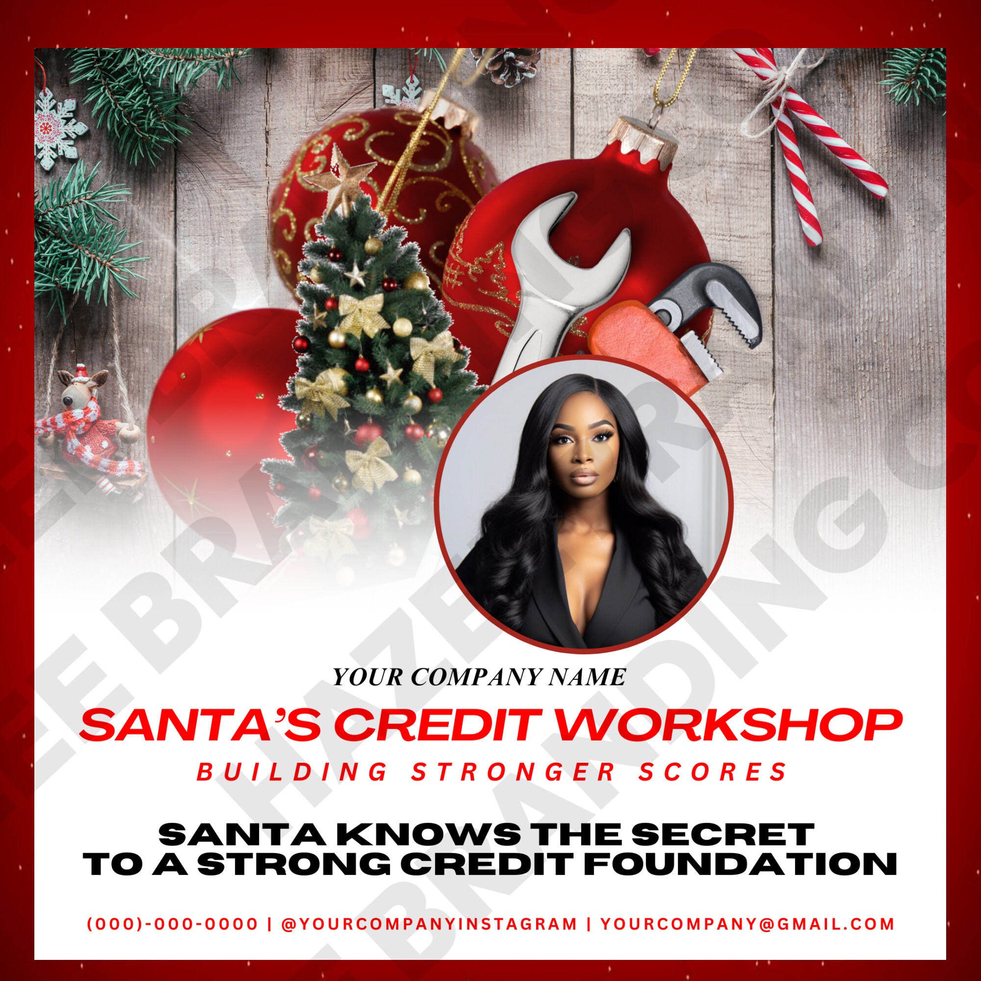 10 Holiday Credit Repair Flyers, Credit Restoration Templates, DIY ...