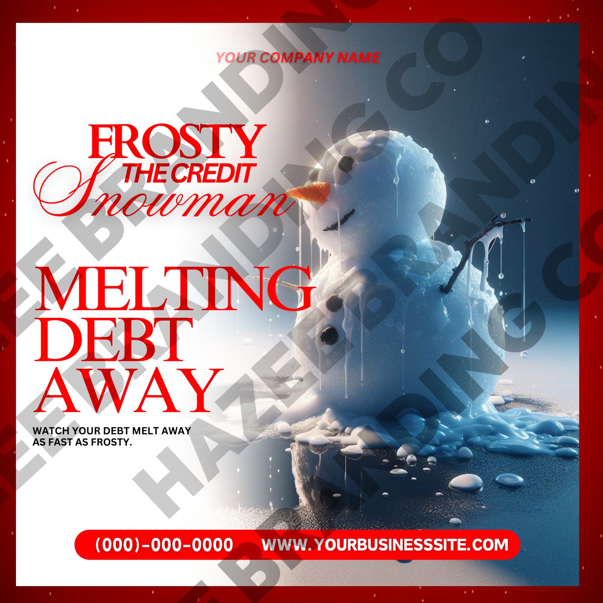 10 Holiday Credit Repair Flyers, Credit Restoration Templates, DIY ...