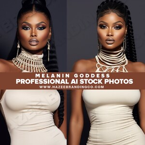 Melanin Goddess - African American Model, Beauty Stock Photos, Hair Stock Photos, Makeup Stock Photos, Fashion Model, Wig Stock Photo
