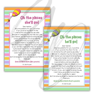Oh The Places You'll Go Instruktionskarte, Lehrer-Zeichenbuch
