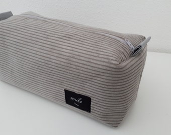 Boxy Bag-Kosmetiktasche, Cord