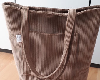 Shopper, corduroy bag