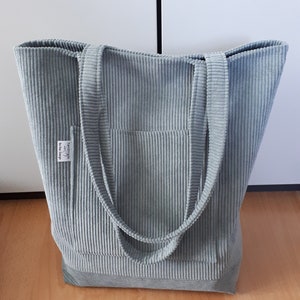 Shopper corduroy bag