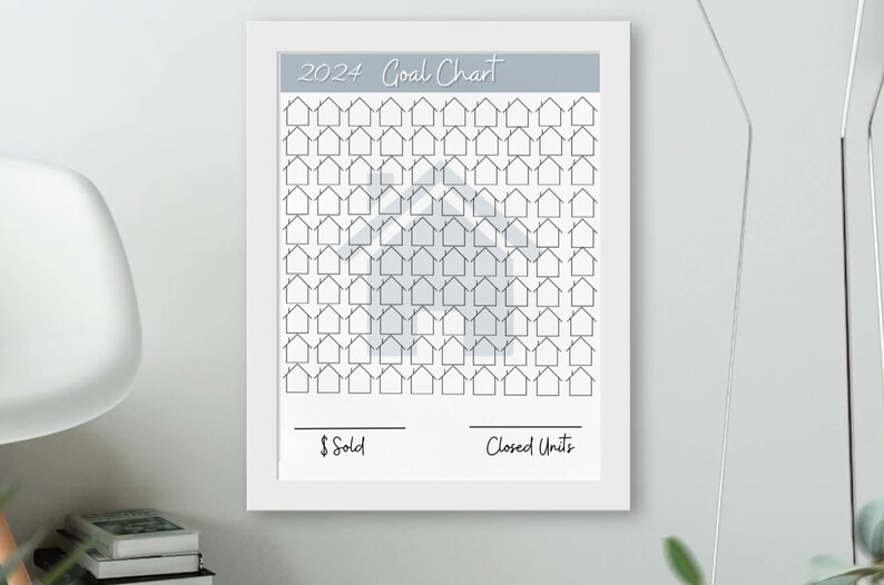 Real Estate Agent 2024 Goal Chart Production, Planning, Real Estate