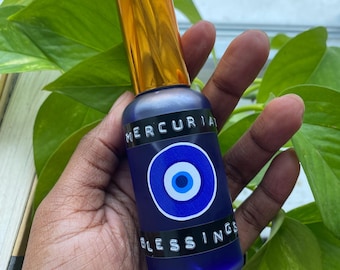 Mercurial Blessings Aura Mist | Crown & Throat Chakra Cleanse | Protection Spray | Mental Clarity + Energy Purification