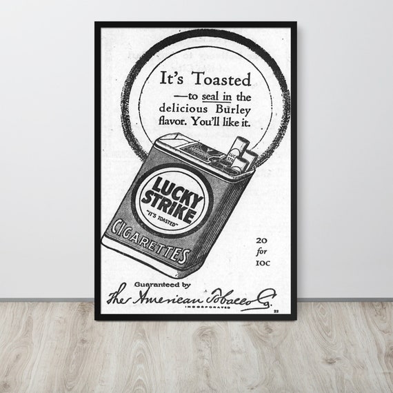 Lucky Strike it's Toasted 1917 Vintage Etsy