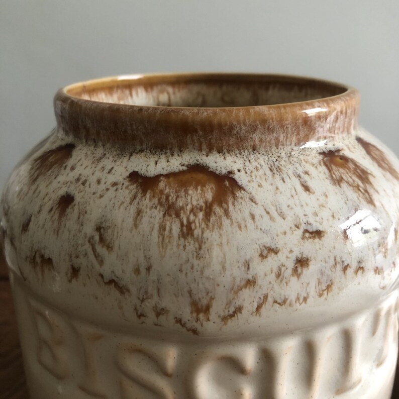 Vintage Fosters Pottery Biscuit Jar Cornishware Fosters Etsy