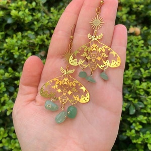 Luna Moth Earrings