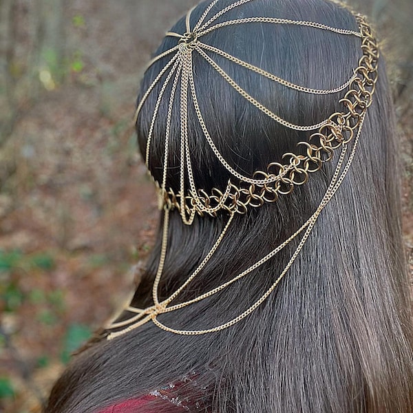 Bronze Chainmail Headpiece