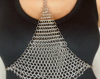 Arnés de cuerpo de cadena de cota de malla