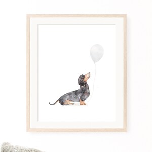 Dackel - Hund Kinderzimmer Dekor, Hund Wandkunst, Hund Druck, Welpe Kinderzimmer Druck, Kinderzimmer Wandkunst, druckbare Wandkunst, digitaler Download
