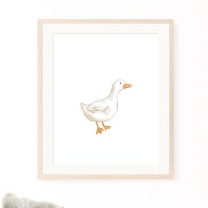 duck nursery wall art, duck print, minimalist decor, duck nursery decor, kid room wall art, printable wall art, digital download