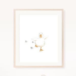duck nursery wall art, duck print, minimalist decor, duck nursery decor, kid room wall art, printable wall art, digital download