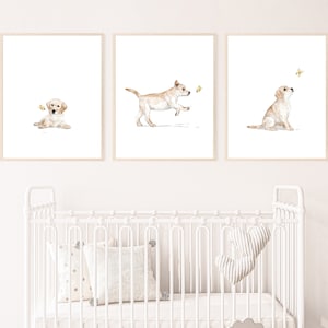 Labrador retriever dog print, puppy nursery print, dog wall art, kid room wall art, printable wall art, digital download