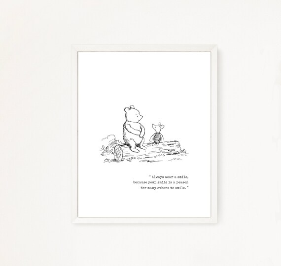 Winnie the Pooh Quotes Winnie the Pooh Wall Art Nursery Etsy Canada