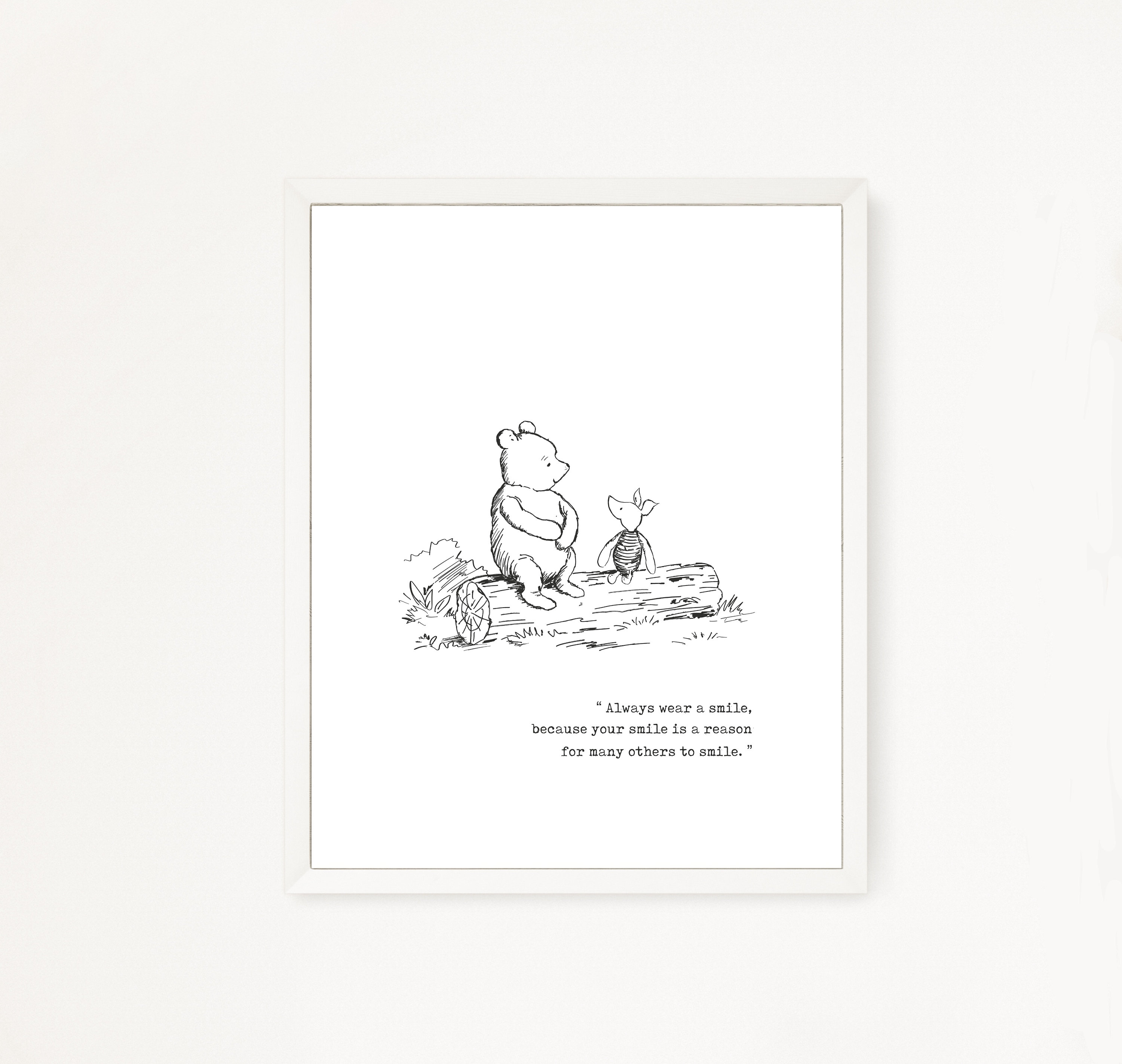 Winnie the Pooh Quotes Winnie the Pooh Wall Art Nursery Etsy Canada