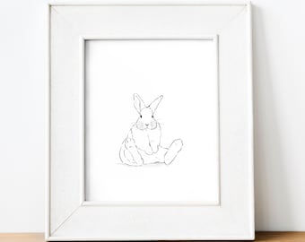 bunny nursery print, bunny nursery wall art, bunny prints, bunny wall decor, bunny nursery decor, kid room wall art, printable wall art