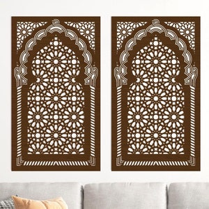 Moroccan window, A beautiful openwork wall panel, styled like an Arabic window, inspired by Arabic patterns, Panel Wall Art, Boho Home Décor