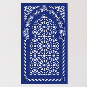 Large Moroccan window in the form of a wooden wall panel, Beautiful openwork decor inspired by Arabic patterns, Wall Panel, Boho Home Décor