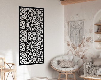 Beautiful Large Moroccan Wooden Home Décor, Traditional Art, Boho Home Décor, Rustic Wall Art, Islamic Wall Art, Arabic Decor, Mashrabeya