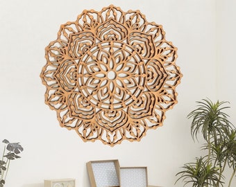 Mandala, Bedroom Wall Decor, Housewarming Gift, Wall Decor, Home Décor, Wood Décor, Bedroom Wall Art, Living Room Wall Art, Sacred Geometry