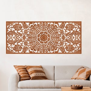 Floral decor wall wood panel, Wall Hanging, Wood home decor, Arabic Wall Art, Islamic Gift, Wooden Mashrabiya Design, Moroccan lattice panel
