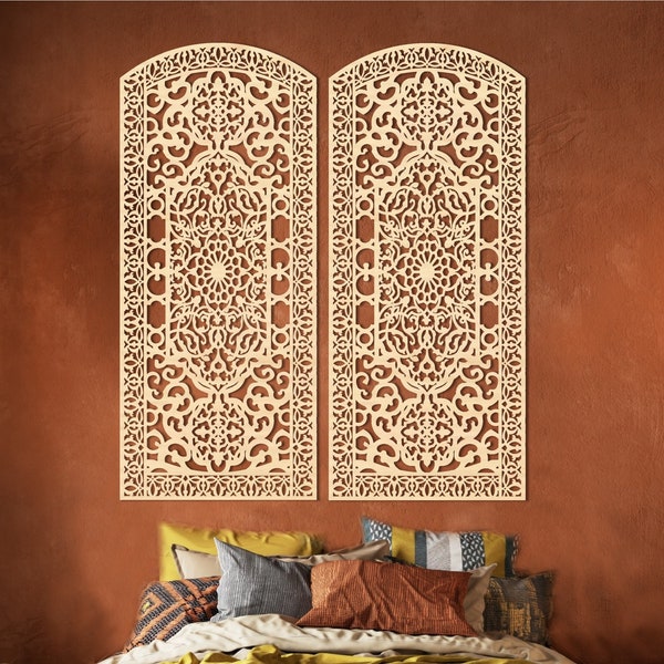 Moroccan Wood Panel - Etsy
