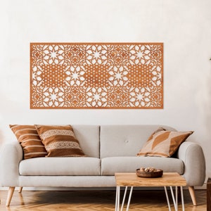 Moroccan Style Wall Panels, Wood Home Decor, Arabic Wall Art, Wood Tile ...